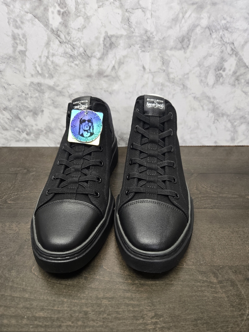 Skechers X Snoop Dogg Collab Black 11 or 12 Men’s Low-Top Sneakers NIB